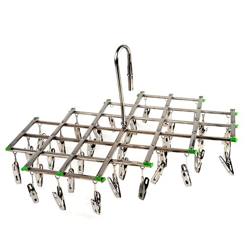 Silver clothes hanger rack - silver,