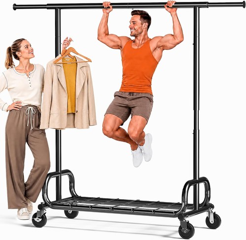 Adjustable garment rack 450lbs - adjustable,