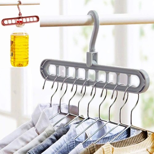 Hole clothes hanger - 9-hole,